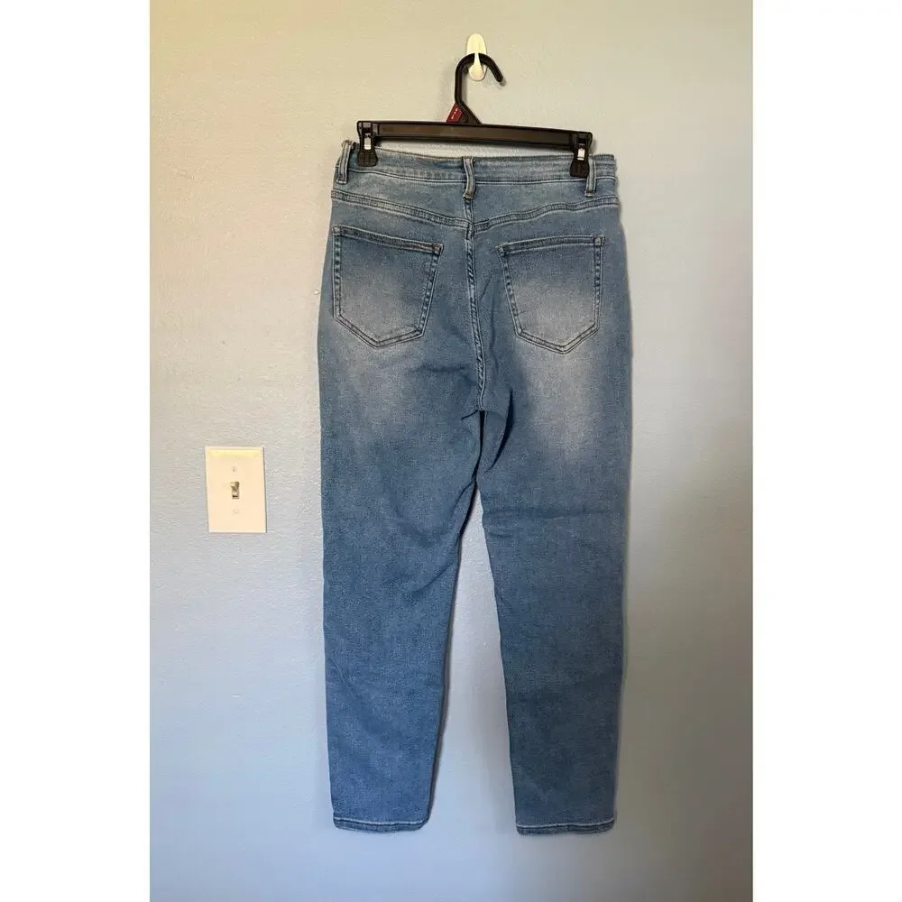 Papaya women's Size 5 Blue Denim High Rise Straight Leg Jeans